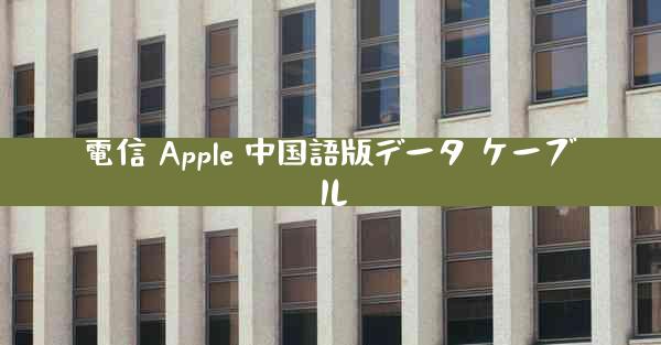 電信 Apple 中国語版データ ケーブル