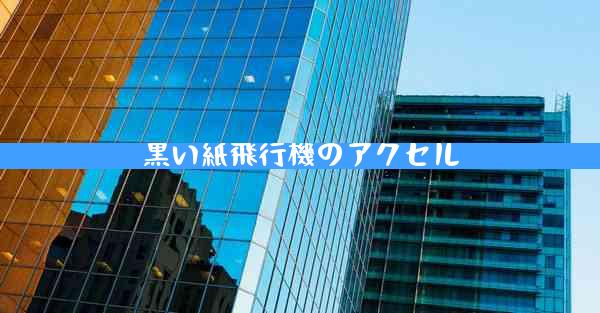 黒い紙飛行機のアクセル