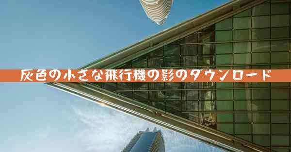 灰色の小さな飛行機の影のダウンロード