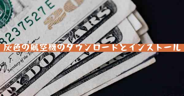 灰色の航空機のダウンロードとインストール