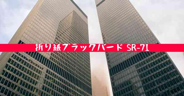 折り紙ブラックバード SR-71