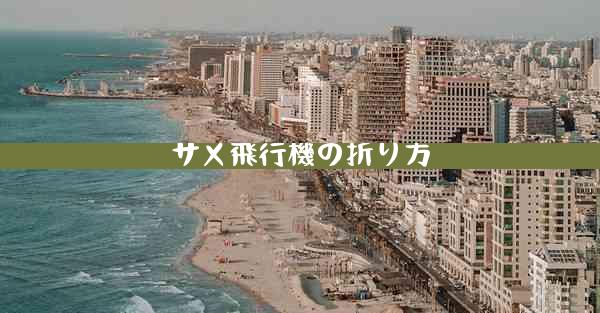 サメ飛行機の折り方