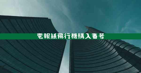 電報紙飛行機購入番号