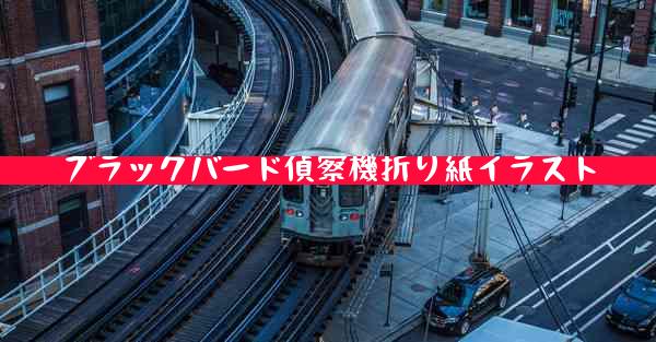 ブラックバード偵察機折り紙イラスト