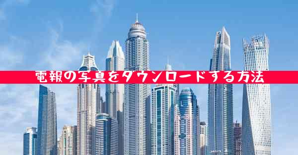 電報の写真をダウンロードする方法