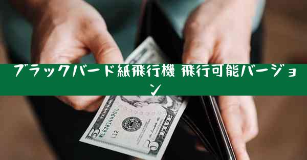 ブラックバード紙飛行機 飛行可能バージョン