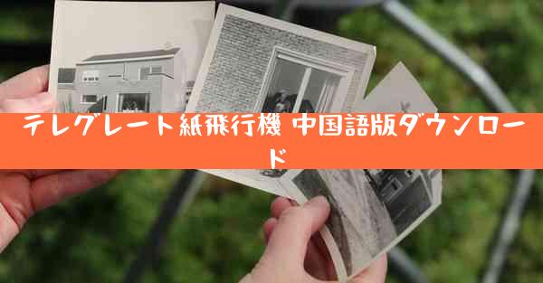 テレグレート紙飛行機 中国語版ダウンロード