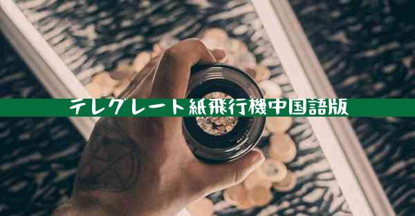 テレグレート紙飛行機中国語版