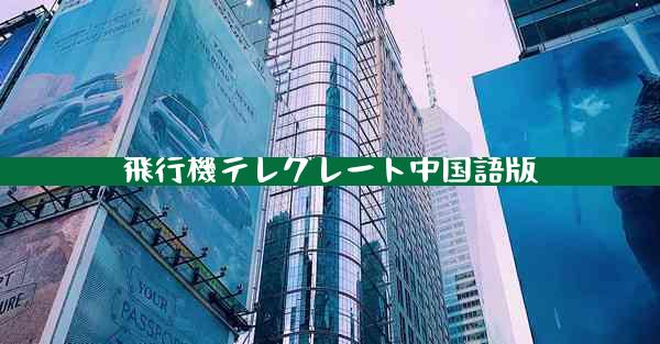 飛行機テレグレート中国語版